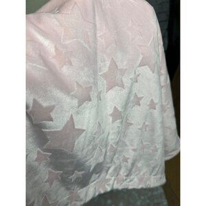 SL Home Plush Baby Blanket Pink Sherpa 31x38 Embossed Stars Soft